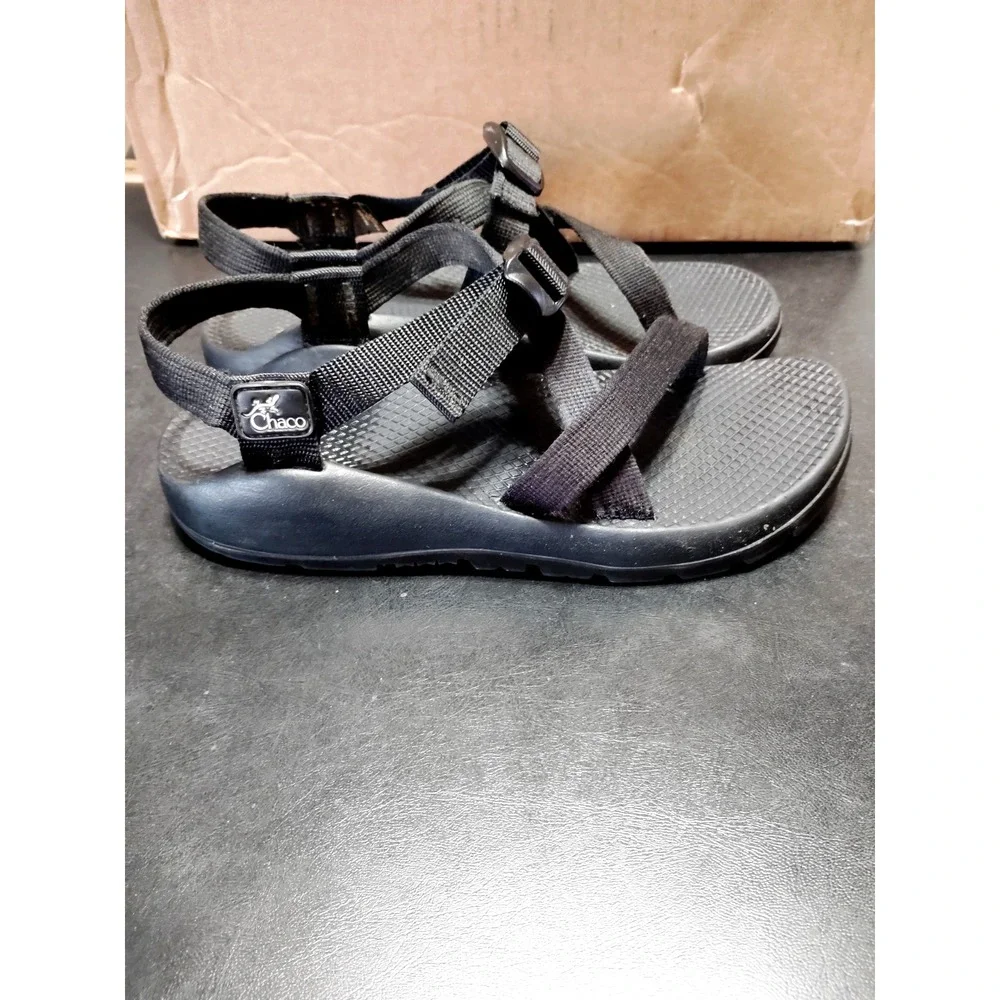 Chaco Z/1 Classic Black Webbing Adjustable Strap Hiking Sport Sandals Women 8